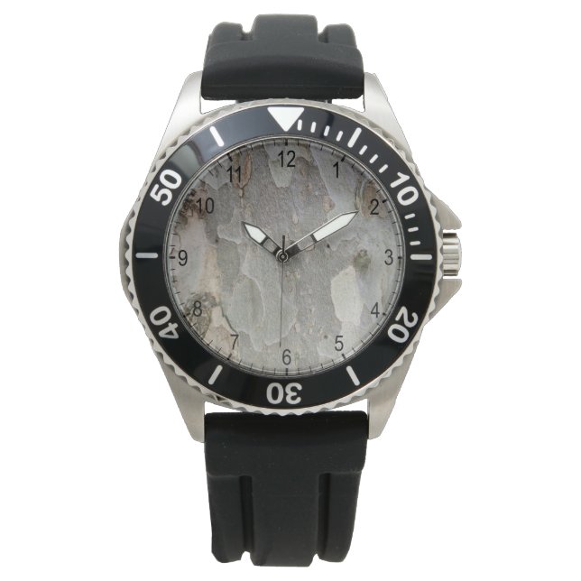 Montre motif d'écorce d'arbre (devant)