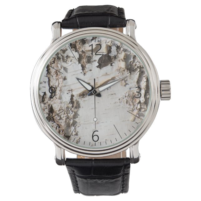 Montre Motif d'écorce de bouleau (devant)