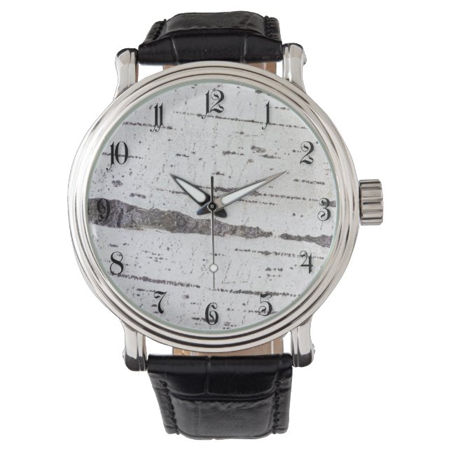 Montre Motif d'écorce de bouleau (devant)
