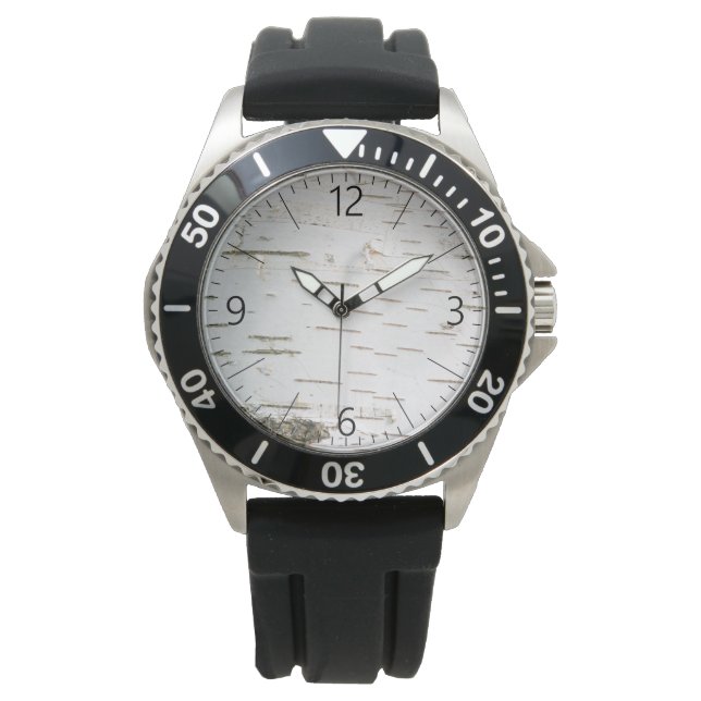 Montre Motif d'écorce de bouleau (devant)