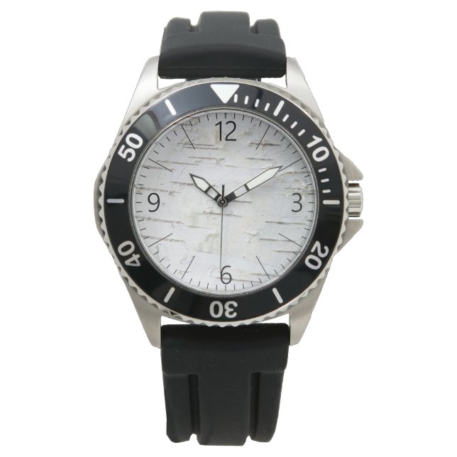 Montre Motif d'écorce de bouleau (devant)