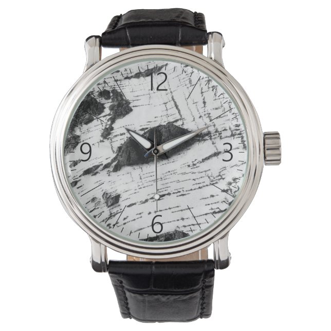 Montre Motif d'écorce de bouleau (devant)