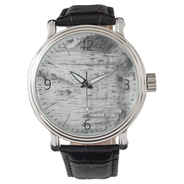 Montre Motif d'écorce de bouleau (devant)