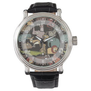 Montre Motif des animaux africains