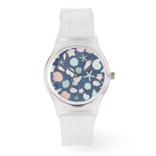 Montre motif des coquillages