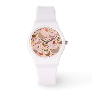 Montre Motif des cupcakes de fête