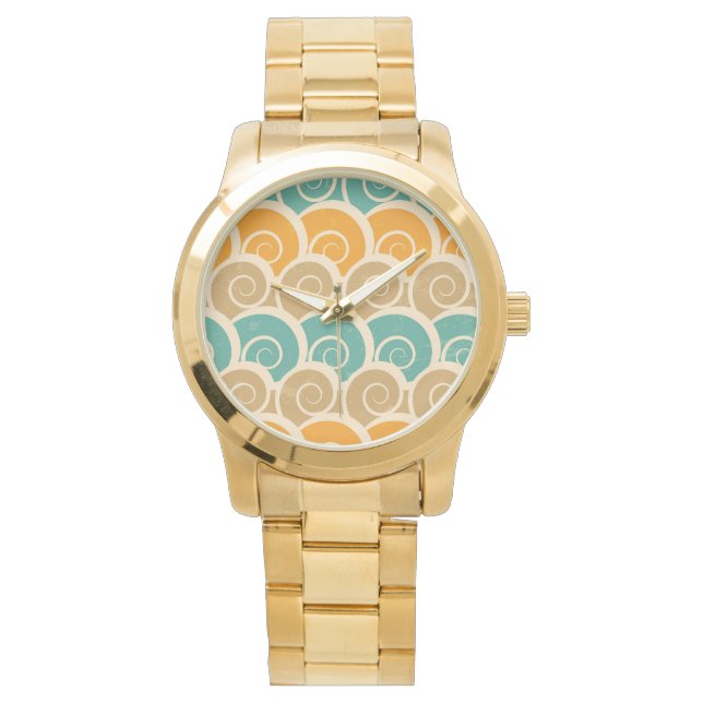 Montre Motif des ondulations d'aquarelle (devant)