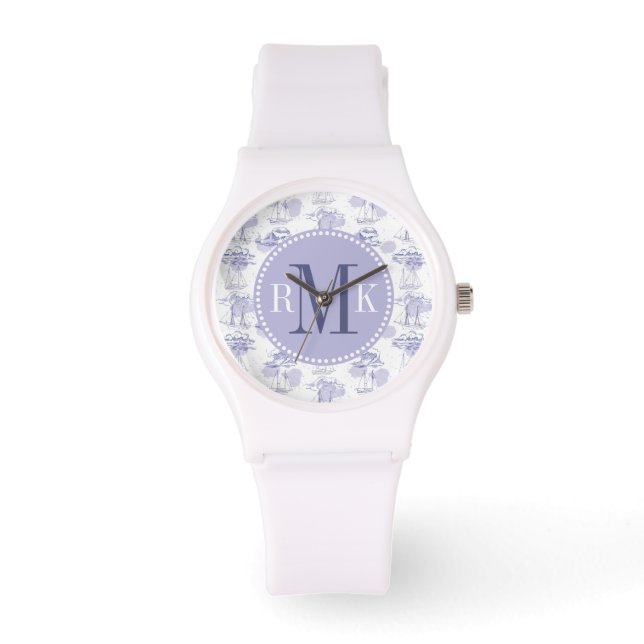 Montre Motif des ondulations et des navires (Recto)
