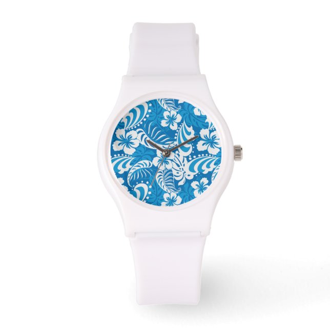 Montre Motif d'Hibiscus tropical (Recto)