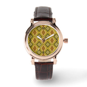 Montre Motif diamant Art Déco MCM