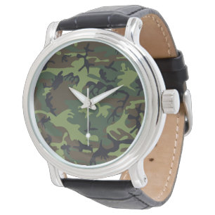 Montre Motif du Camouflage Vert, Motif militaire, Armée