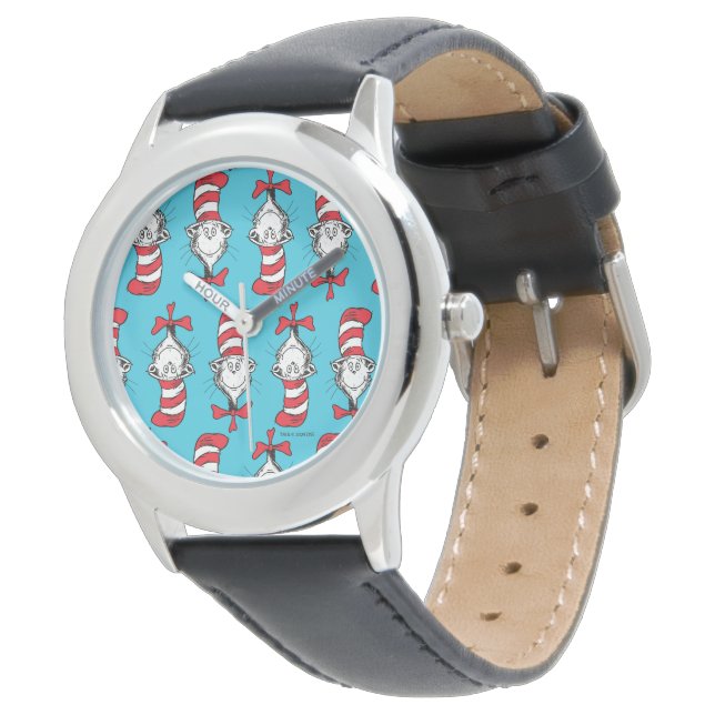 Montre Motif du Chat dans le Chapeau (Incliné)
