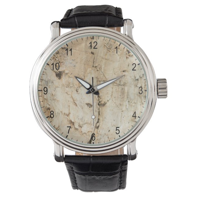 Montre Motif en bois (devant)