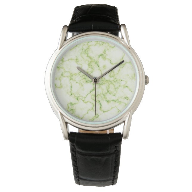 Montre Motif en marbre vert (devant)