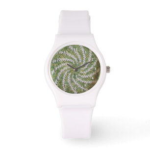 Montre - motif en spirale de crochet