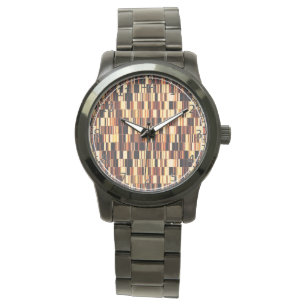 Montre motif en verre Brown