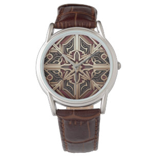 Montre Motif étoile géométrique moderne élégant