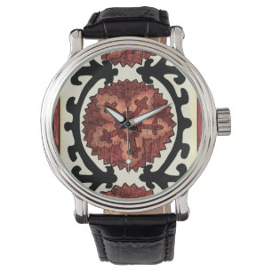Montre Motif floral décoratif de style de Suzani