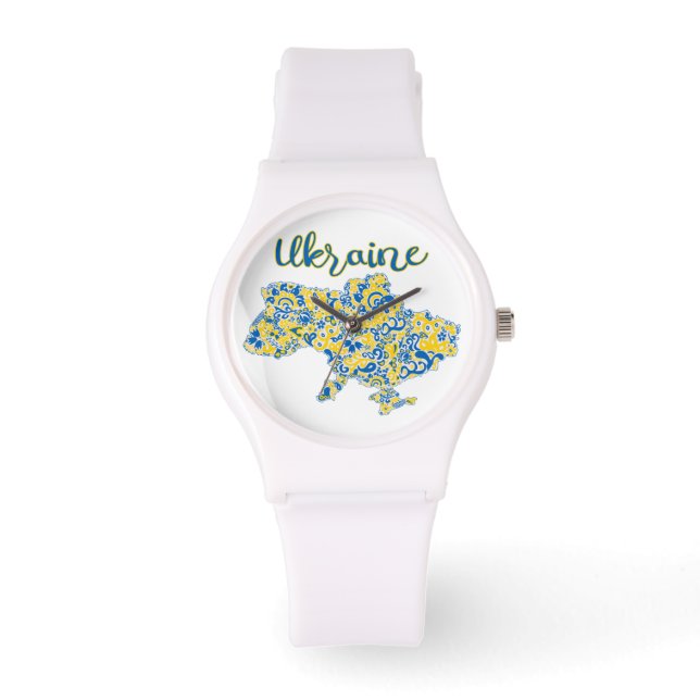 Montre Motif folklorique et typographie ukrainienne (Recto)