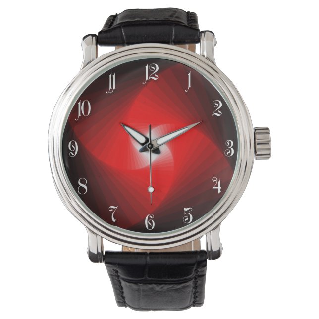 Montre Motif fractal spiral (devant)