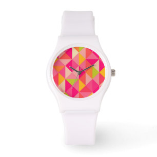 Montre Motif géométrique triangles