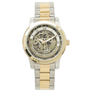 Montre Motif Golden Gear pour