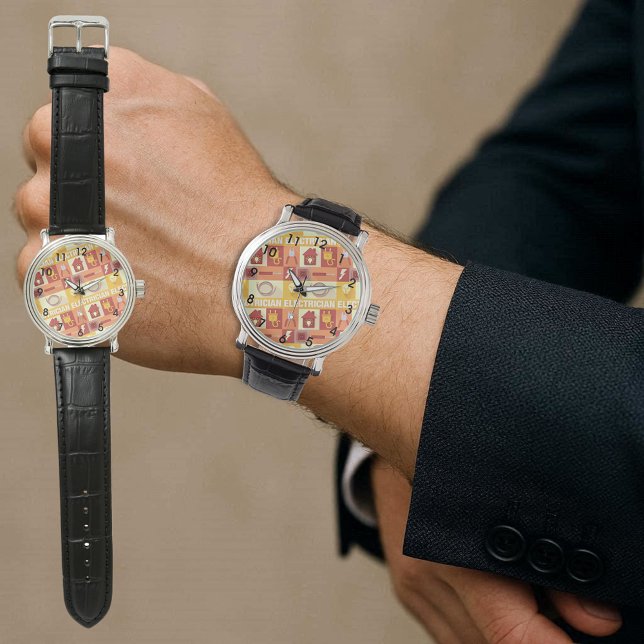 Montre Motif Iconique électricien professionnel (Créateur téléchargé)