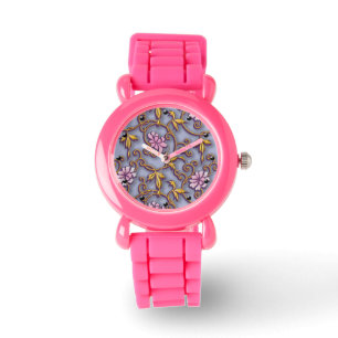 Montre Motif japonais floral délicat arabesque japonais