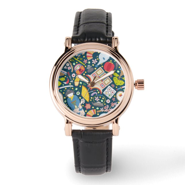Montre Motif japonais sans joint (Recto)