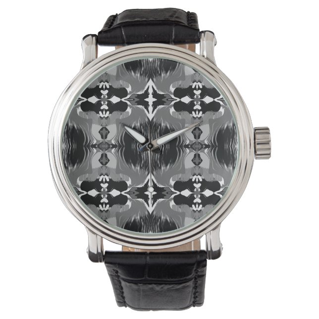 Montre Motif Miroir Ombre  (devant)