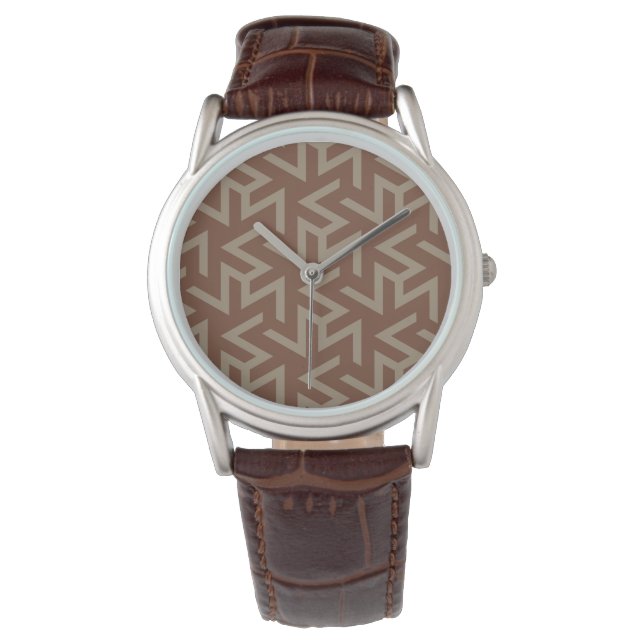 Montre Motif moderne rétro Abstrait du milieu du siècle e (devant)