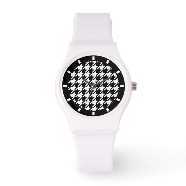 Montre Motif noir et blanc élégant (Recto)