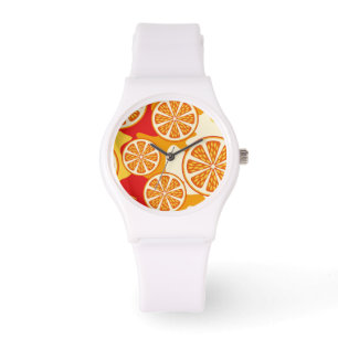 Montre Motif orange