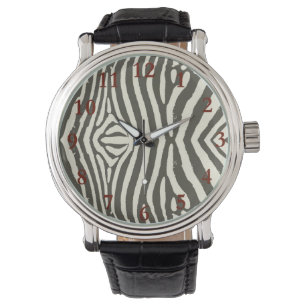 Montre Motif Poster de animal Zebra Stripe