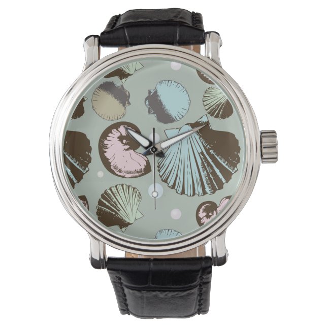 Montre Motif Retro Seashell (devant)