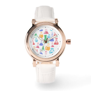 Montre Motif scientifique divertissant Beakers and Flaque