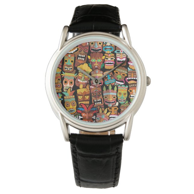 Montre Motif Tiki (devant)