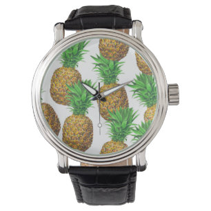 Montre Motif transparent avec ananas