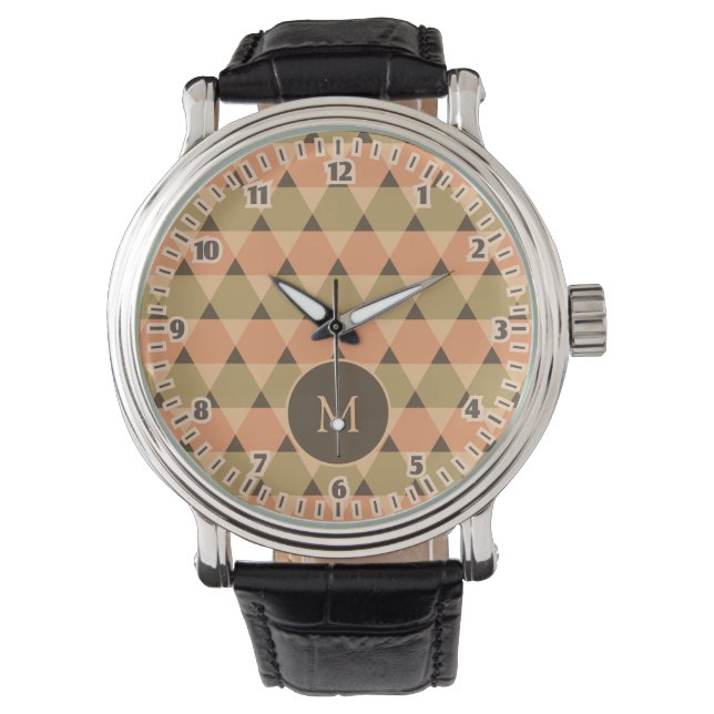 Montre Motif Triangles (devant)