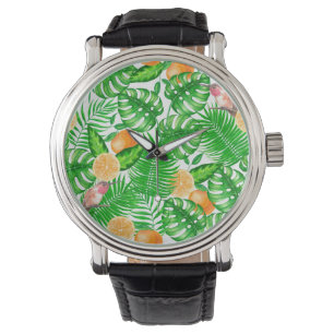 Montre Motif tropical, colibris II