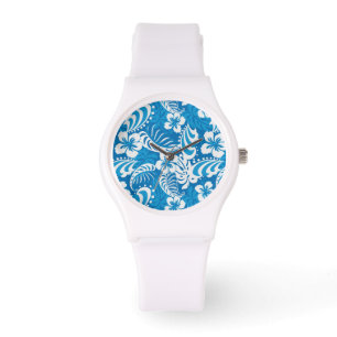 Montre Motif tropical de ketmie