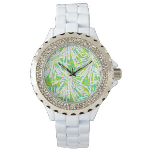 Montre Motif tropical de palmettes