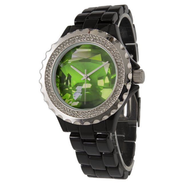 Montre Motif vert (Incliné)