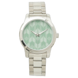 Montre Motif vert extérieur de flèche d'étape   de Geo