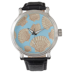 Montre Motif vintage de coquillage de style