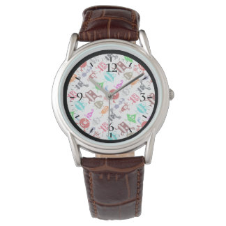 Montre Motifs de monstres drôles colorés mignons