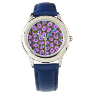 Montre Motifs marguerite violet