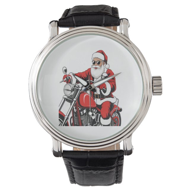 Montre Moto à cheval père Noël (devant)