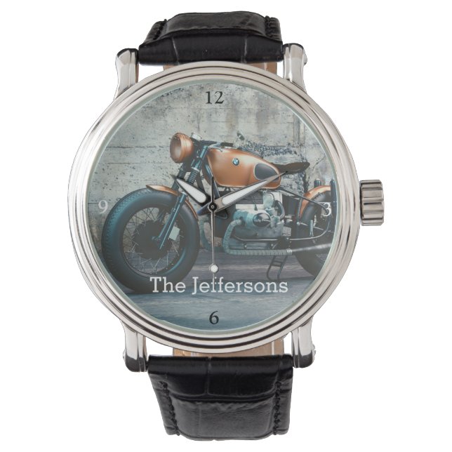 Montre Moto allemand Vintage personnalisé (devant)