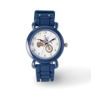 Montre Moto cross bleu moto,